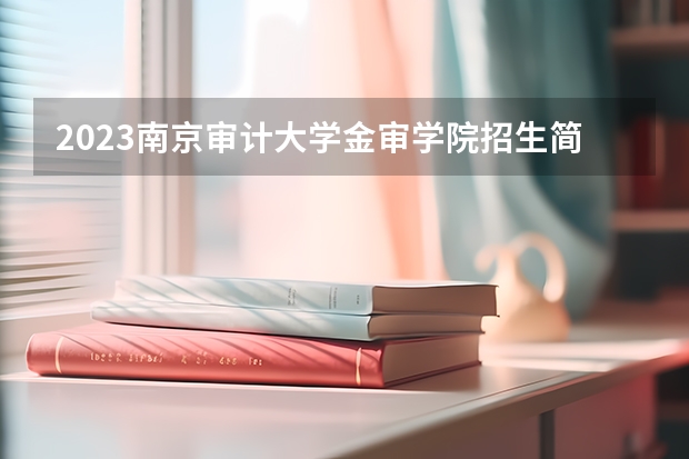 2023南京审计大学金审学院招生简章(附历年录取分数线)