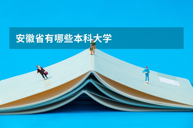 安徽省有哪些本科大学