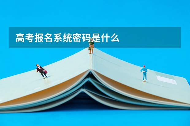 高考报名系统密码是什么