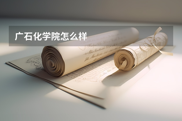 广石化学院怎么样