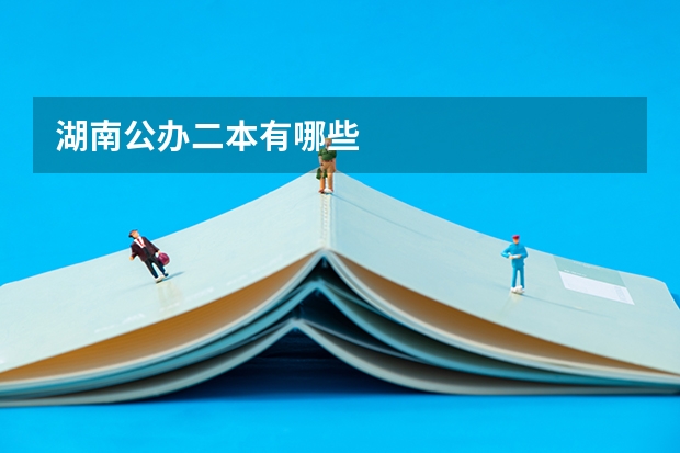 湖南公办二本有哪些