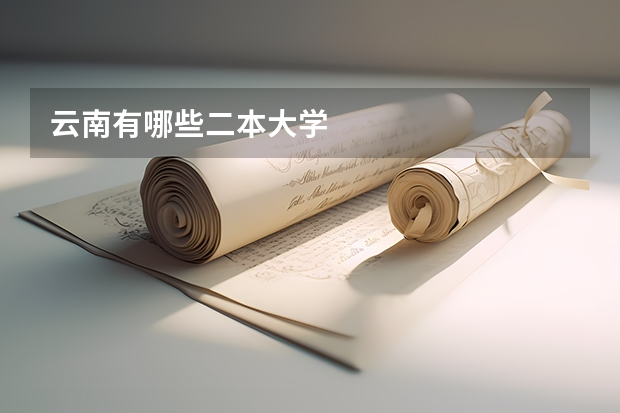 云南有哪些二本大学